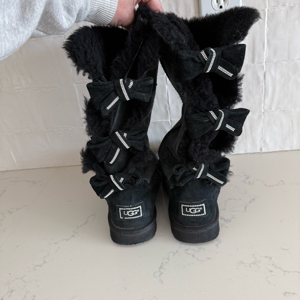 Ugg Classic Tall Amelie Swarovski Crystal Black Boots